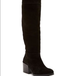 Black steve madden suede over the knee boots